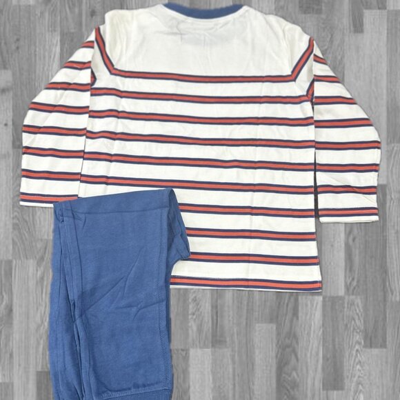 NWT Orange, White & Blue Stripe Set – Everyday Comfort with a Pop of Play 4T - Picture 3 of 6